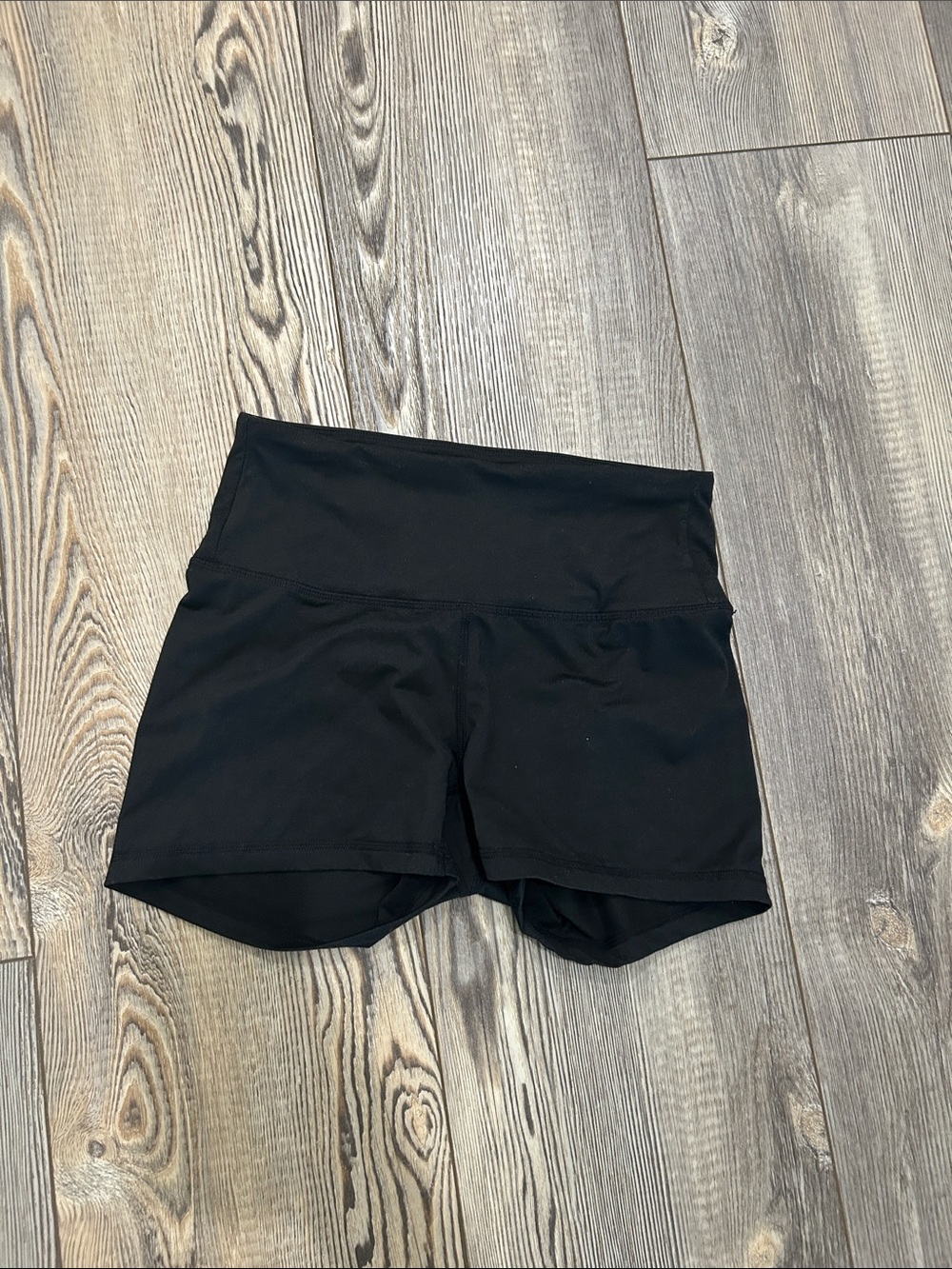 High-Waist Black Women’s Athletic Shorts- small